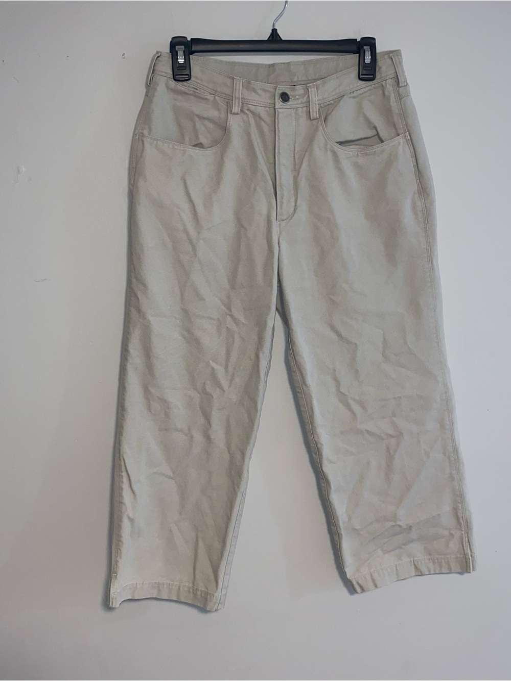 The North Face Womens Canvas Cropped Pants 10 Yoke Y2K Granola Gorpcore VTG Rare